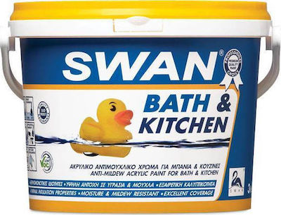 Swan Bath & Kitchen Plastic Vopsea Antimucegai pentru Utilizare Intern 9lt