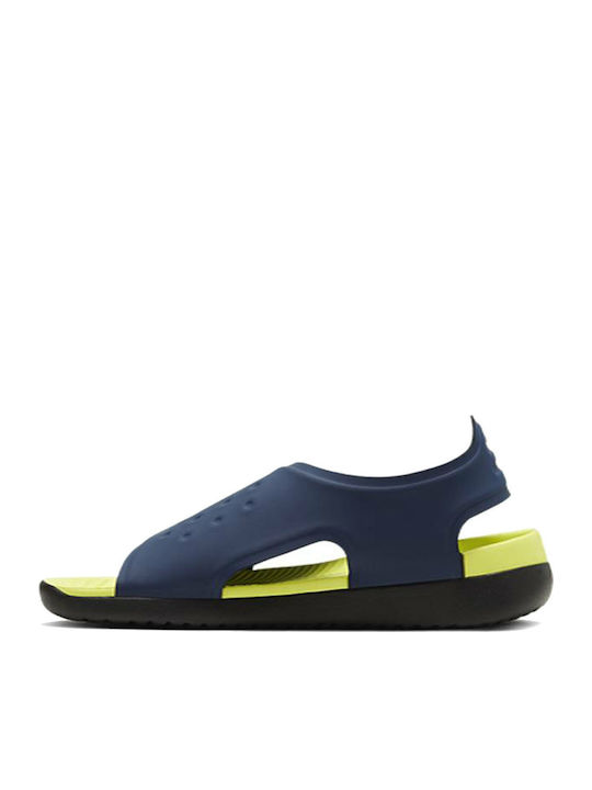 Nike Sunray Adjust 5 Kinder Badeschuhe Marineblau