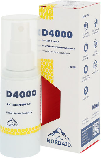 Nordaid D 4000 Βιταμίνη για Ενίσχυση του Ανοσοποιητικού & την Υγεία των Οστών 4000iu 30ml