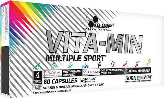 Olimp Sport Nutrition Vita Min Multivitamin for Energy, Immune System Boost & Antioxidant Action 60 caps