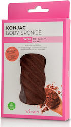 Vican Konjac Body Red Clay Σφουγγάρι Κόκκινο 1τμχ