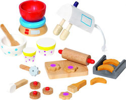 Goki Kids Household Appliance Accessories Baking made of Wood for 3+ Years Old 22pcs