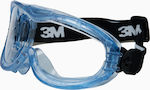 3M Fahrenheit Γυαλιά / Μάσκα Εργασίας για Προστασία με Διάφανους Φακούς και Μπλε Σκελετό