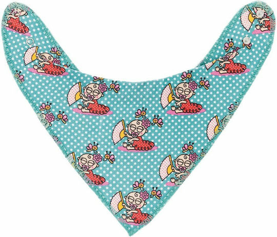 Laken Katuki Saguyaki Flamenca Waterproof Bandana Fabric with Button Light Blue for 3 m+ YQFV