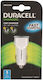Duracell Car Charger 3.4Ah Car Charger 3.4A Fast Charging with Ports: 2xUSB White Color