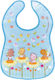 Laken Katuki Saguyaki Butterflies Waterproof Bib Plastic with Hoop & Loop Fastener & Pocket Light Blue YBB
