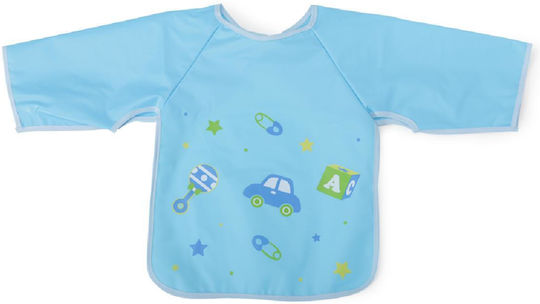 Cangaroo Piggy Waterproof Coverall Plastic with Hoop & Loop Fastener & Sleeves Blue for 12 m+