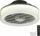 Spot Light Ventilator de Tavan 39.5cm cu Lumină și Telecomandă Alb