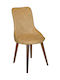 Inci R Dining Room Fabric Chair Yellow 45x39x88cm