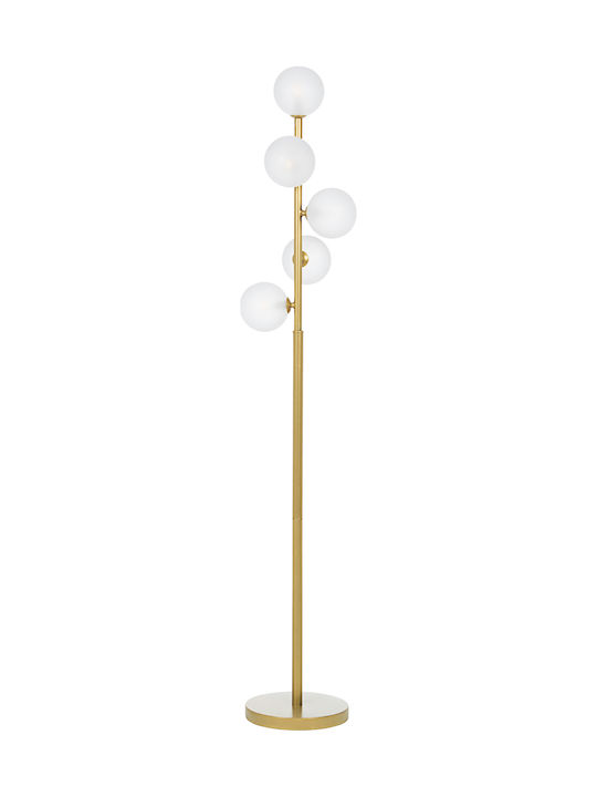 Bizzotto Balls Floor Lamp H156.5xW25cm. Gold