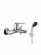 Ottone Meloda Artic 2 Amestecare Baterie Cadă Set complet Argintiu