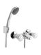 Ottone Meloda Enne Mischung Bade- / Duscharmatur Badewanne Komplettes Set Silber