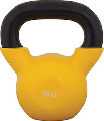 Amila Kettlebell Βινυλίου 8kg Κίτρινο