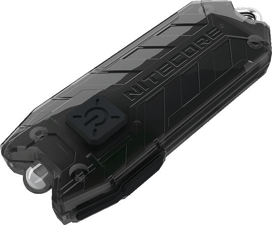 NiteCore Rechargeable Keychain Flashlight LED UV IP65 with Maximum Brightness 13lm Tube Rechargable RL Embedded Black
