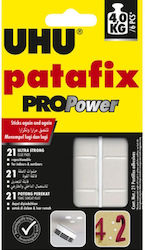 UHU Adhesive Sticker Patafix Pro Power 21pcs x (1 Package) White