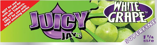 Juicy Jays White Grape Superfine Zigarettenpapier 1+1/4 32 Blätter 1Stück