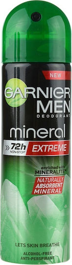 Garnier Men 72h Mineral Extreme Antiperspirant Αποσμητικό 72h σε Spray 150ml