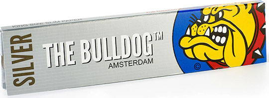 The Bulldog Amsterdam Silver Zigarettenpapier Schlank King Size 33 Blätter 1Stück