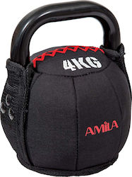 Amila Black PVC Kettlebell Cordura 4kg