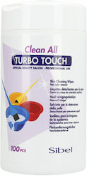 Sibel All Turbo Touch Καθαριστικά Λεκέδων Μαντηλάκια 100τμχ