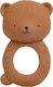 A Little Lovely Company Bear Teether made of Rubber for 0 m+ 1pcs