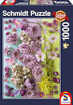 Violet Flowers Puzzle 2D 1000 Pieces