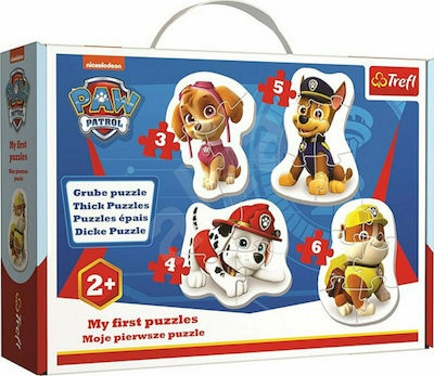 Παιδικό Puzzle Σφηνώματα Skye, Marshall, Chase i Rubble 18pcs για 2+ Ετών Trefl