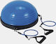 AMILA Body Dome Balance Ball Black x25x23cm with Diameter 52cm