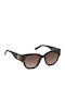 Guess Women's Sunglasses with Brown Tartaruga Plastic Frame and Brown Gradient Lens GU7680 52F