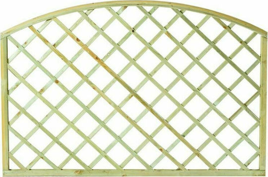 Trellis De Grădină Arcadă (12x12) Din Lemn Cu Design În Grilă Romb Bej 180x120cm