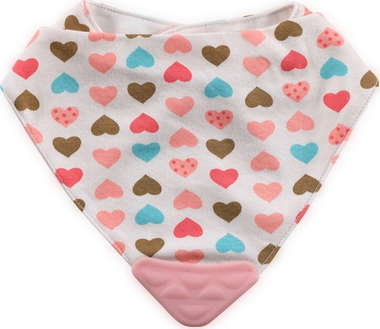Lorelli Pink Hearts Бандана Текстил с бутон Розов