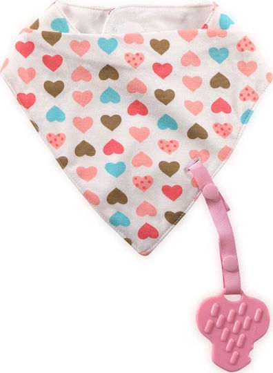Lorelli Pink Hearts Бандана Текстил с бутон Розов