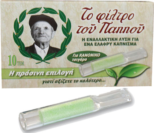Του Παππού Πίπες Τσιγάρων Regular 8mm Πράσινο 10τμχ