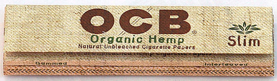 Ocb Organic Hemp Листчета за свиване на цигари Slim King Size с Тръбички 32 листове 1бр