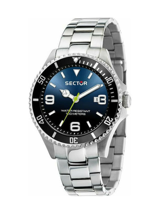 Sector Watch Battery with Silver Metal Bracelet R3253161020