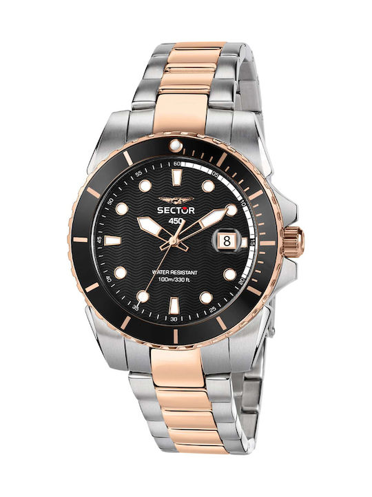 Sector Men's Watch 41mm Chronograph Battery with Silver Metal