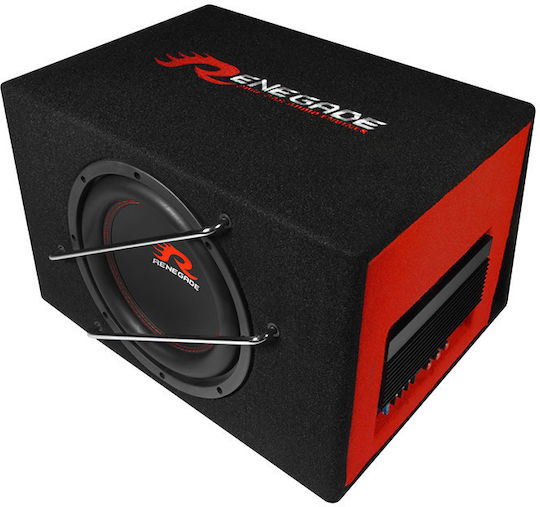 Renegade Car Audio RXV 1000 A Αυτοενισχυόμενο Subwoofer Αυτοκινήτου 10" 200W RMS με Κούτα