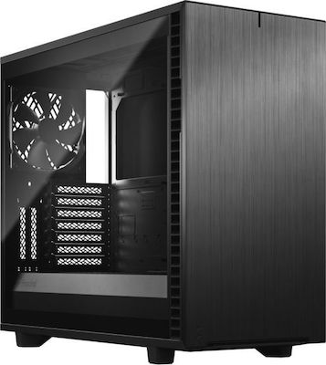 Fractal Design Define 7 Light Tempered Glass Gaming Midi Tower Computer Case with Window Panel Gray