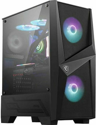 MSI MAG Forge 100R Gaming Midi-Turm Computergehäuse mit RGB-Beleuchtung Schwarz