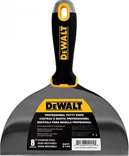 Dewalt Gemeinsames Messer Metallischός 203mm mit Kunststoffgriff 2-144