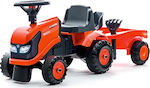 Falk Baby Kubota Tractor Lauflernhilfe Ride On für 12++ Monate Rot