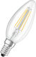 Stimeno LED-Lampe 2W für Fassung E14 und Form C35 Warmes Weiß 180lm