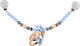 Nibbling Chain for Crib and Stroller Pram Blue for 3++ Months