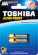 Toshiba 2 Pack Alkaline Batteries AAA Alpha Power 1.5V LR03GCH-BP-2\n