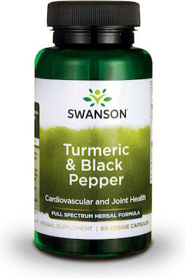 Swanson Turmeric 60 capsule veget