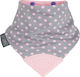 Cheeky Chompers Polka Pink Bandana Stoff mit Ta...