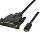 LogiLink USB 2.0 Кабел USB-C Мъжки - VGA Черен 3м UA0334