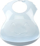 Thermobaby Soft Baby Waterproof Bib Plastic with Button & Pocket Blue