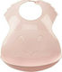 Thermobaby Waterproof Plastic Baby Bib with Button and Pocket Purple