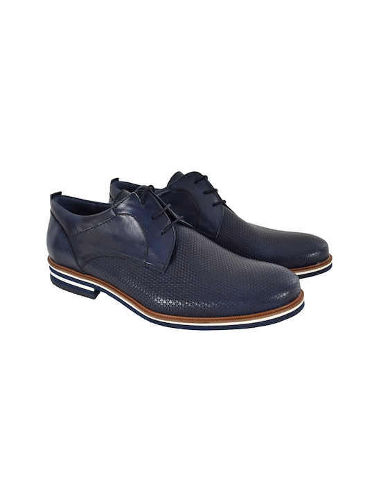 Prima L Uomo Leather Scarpin Blue 581/143 Blue